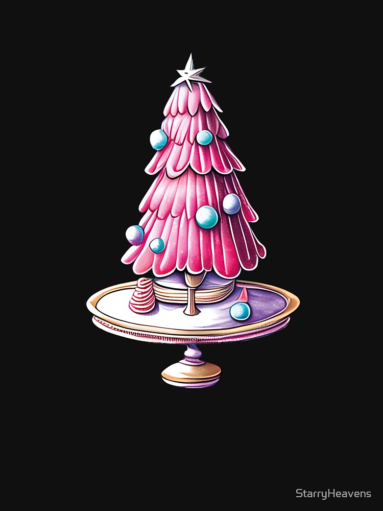 Merry Christmas | Pink Christmas Tree Cake by StarryHeavens