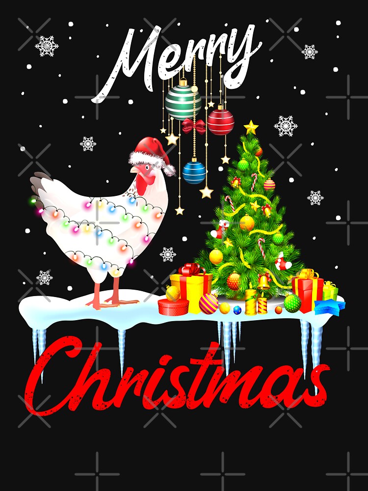 Christmas lights bird, cute hen by MoSaid