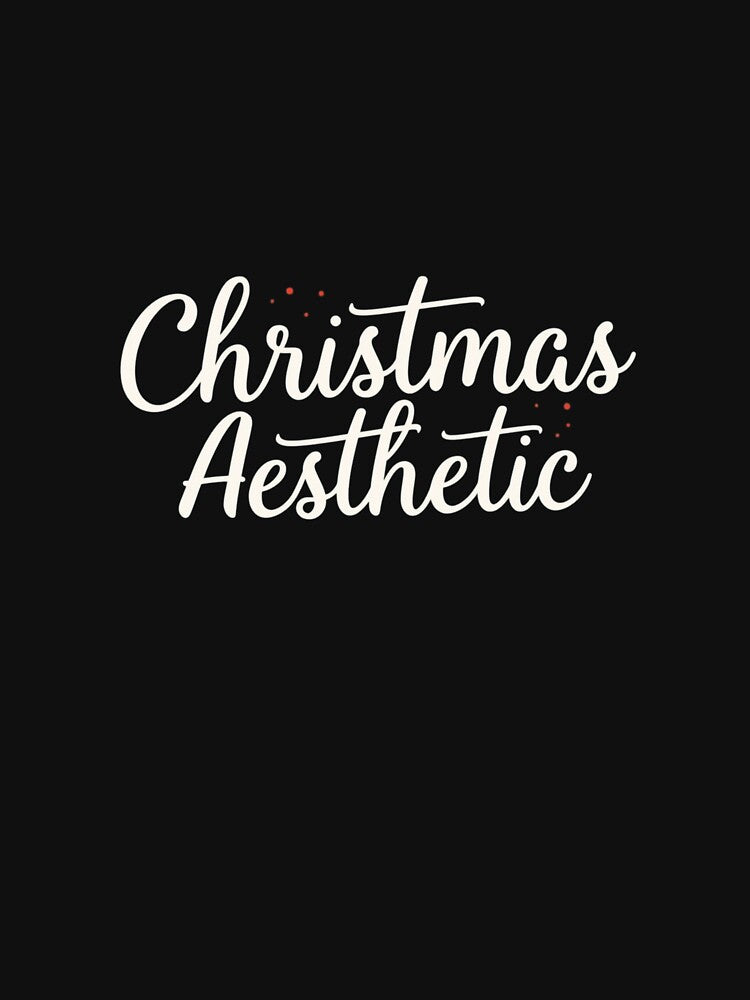 Christmas Aesthetic Minimal Holiday Typography | Cozy Winter Vibes Design by Graphic Therapist