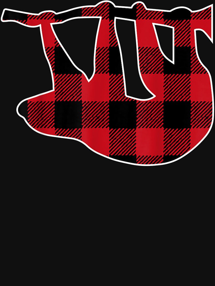 Sloth | Red Plaid Buffalo Matching Family Pajama by AntwoneStudio