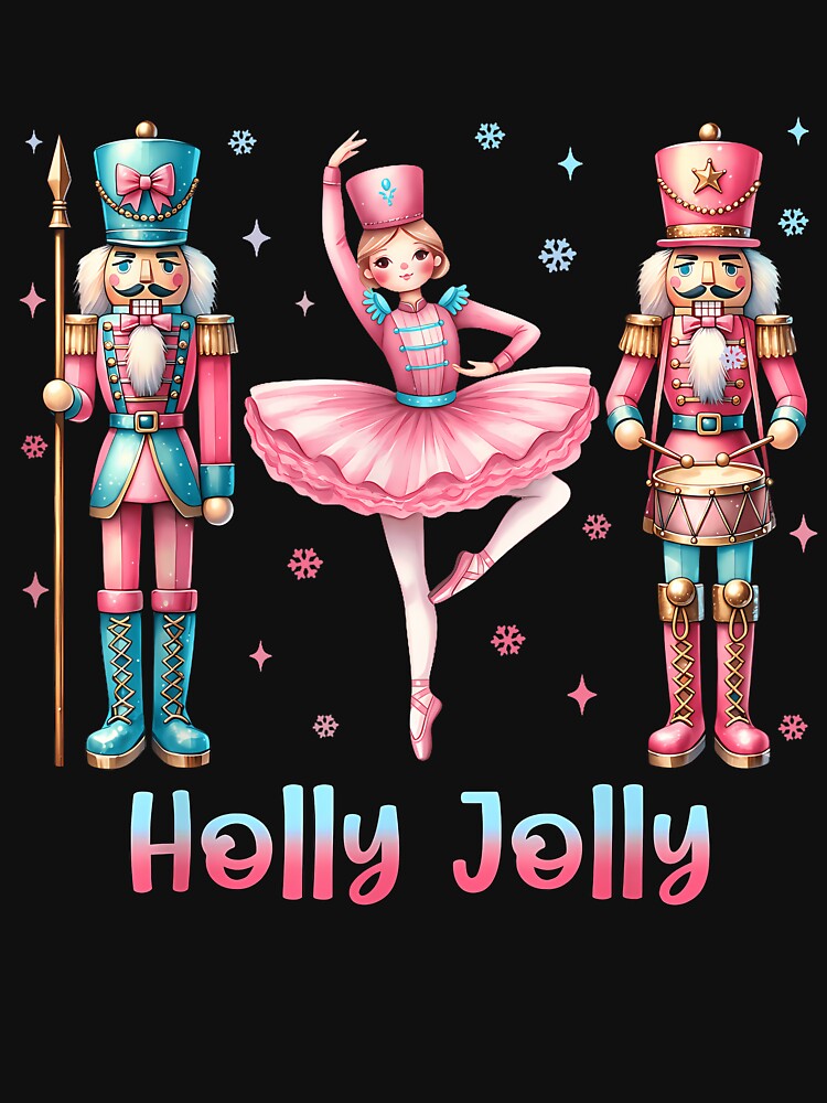 Holly Xmas Jolly Nutcracker Squad Christmas Women Kids Girls by TalalosART