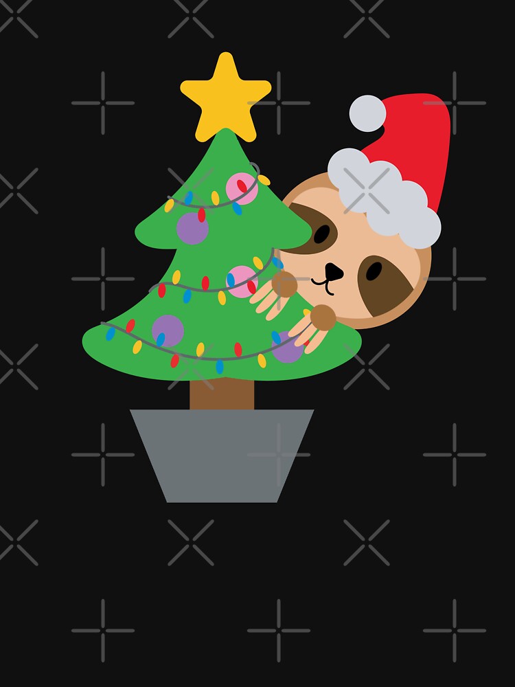 Christmas Sloth Kawaii by Peter Stawicki