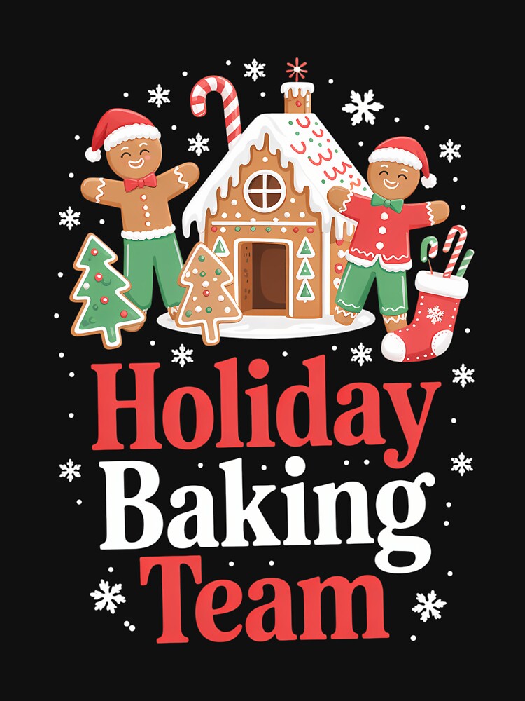 Bake Baking Christmas Gingerbread Holiday Baking Team by DoorwayThreads