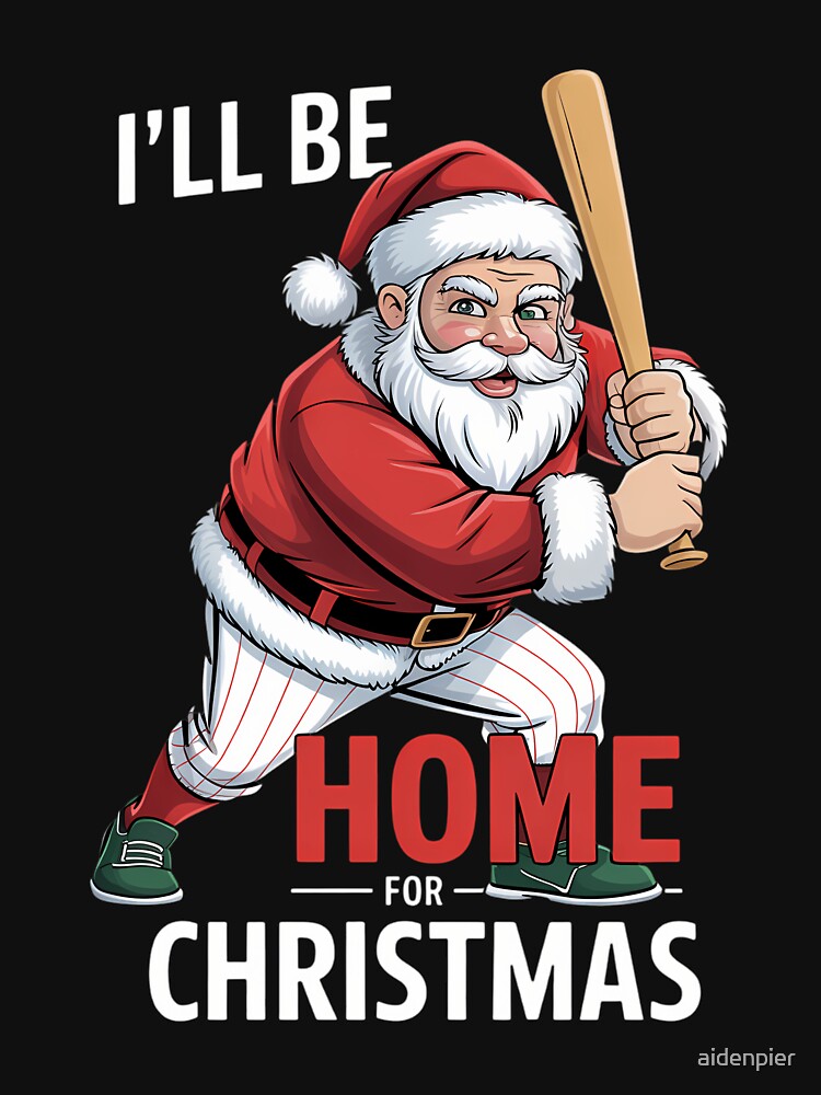 Santa Claus Baseball Christmas Xmas by aidenpier