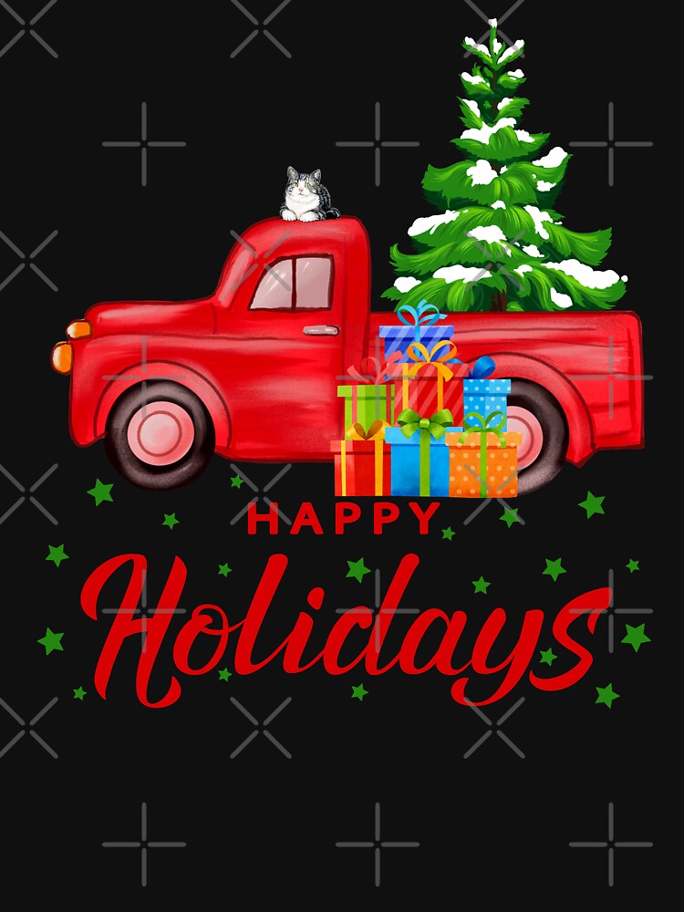 Happy Holidays Country Christmas Truck by ChelleCreate