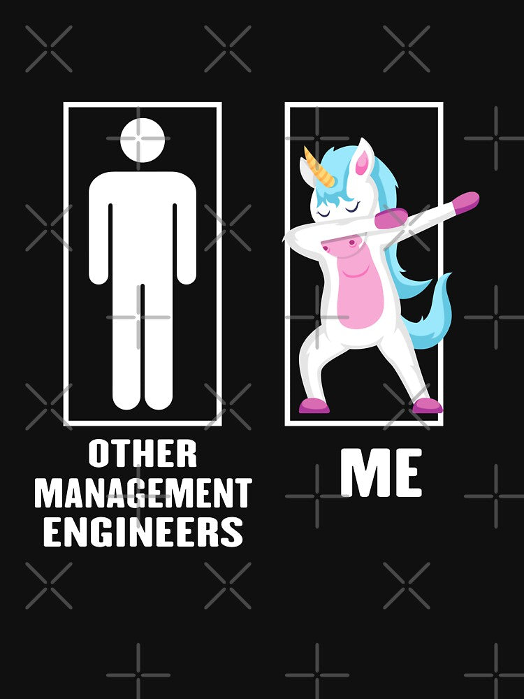 Funny Unicorn Dabbing Other management engineer Me, management engineer Dad Husband Birthday Christmas Gift by xlnv