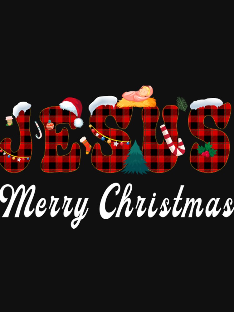 Merry Christmas Jesus Ornament Xmas by JeannetteSander