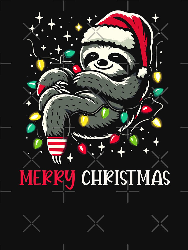 Xmas Sloth Festive Santa by Blok45