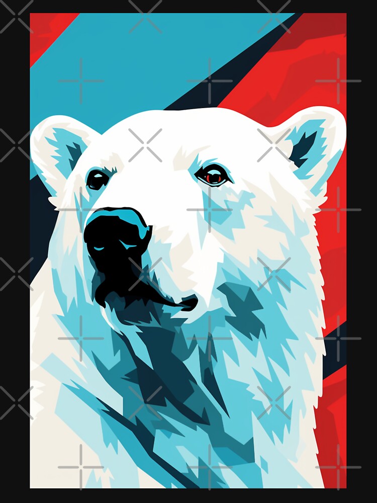 Artic Polar Bear Pop Art by TheWildFlix