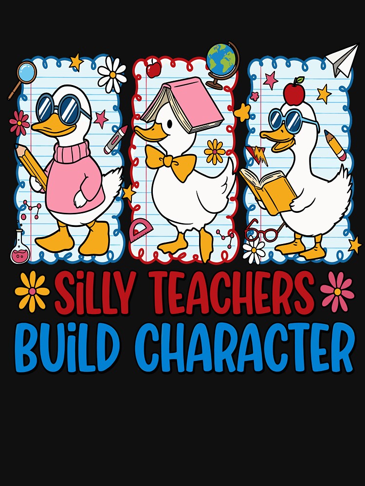 Cute Silly Teacher Goose Back to School by KroghDs
