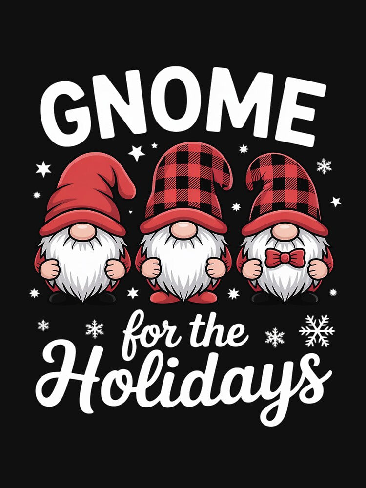 Gnome for the Holidays Buffalo Plaid 3 Gnomes Christmas Xmas by RustsyMin