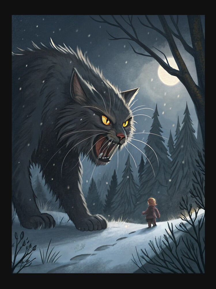 Jólakötturinn (Yule Cat) 28 by AIfolklore