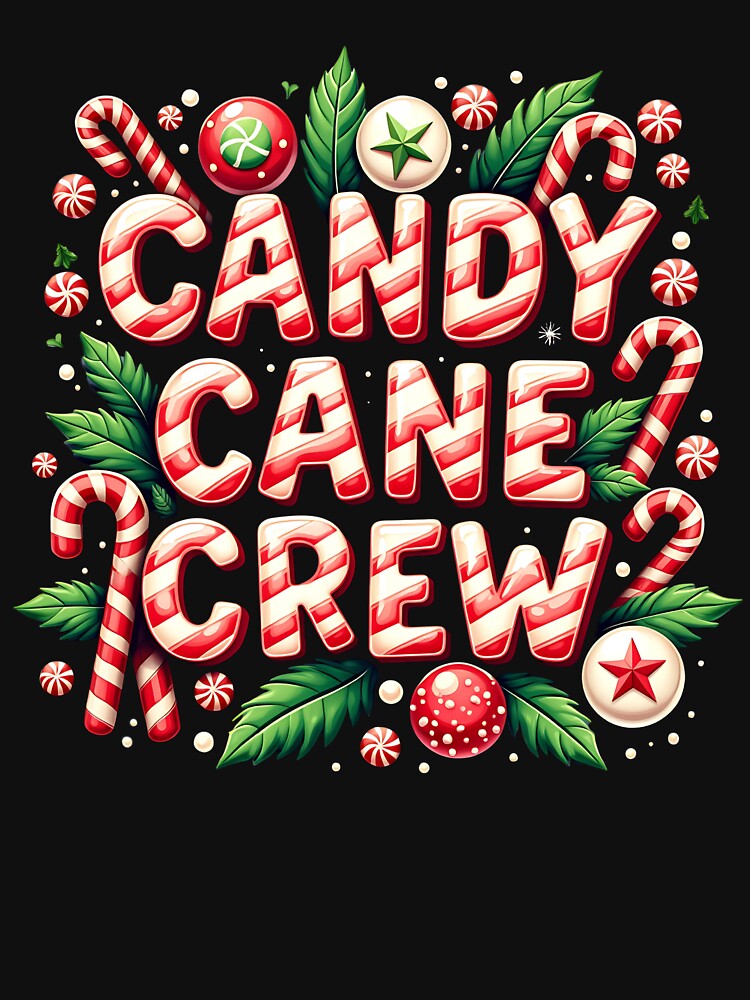 Candy Cane Crew Matching Pajamas Christmas Family Group by masterdeer