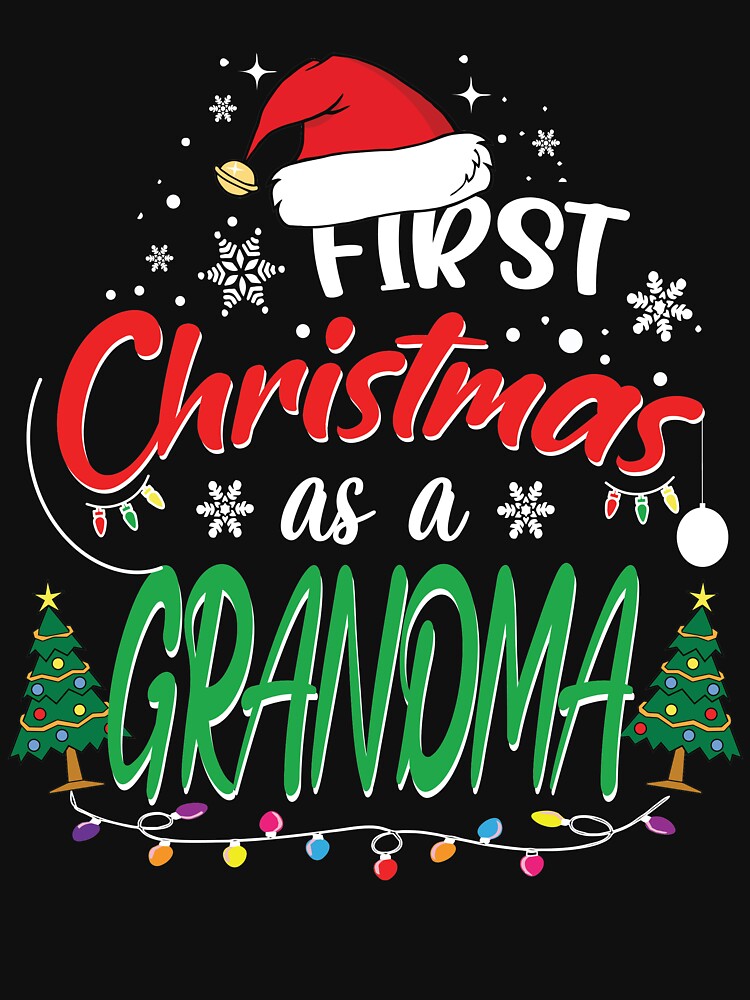 First Christmas As A Grandma Funny 1st Christmas Gifts for New grandma Grandmother by clothesy7