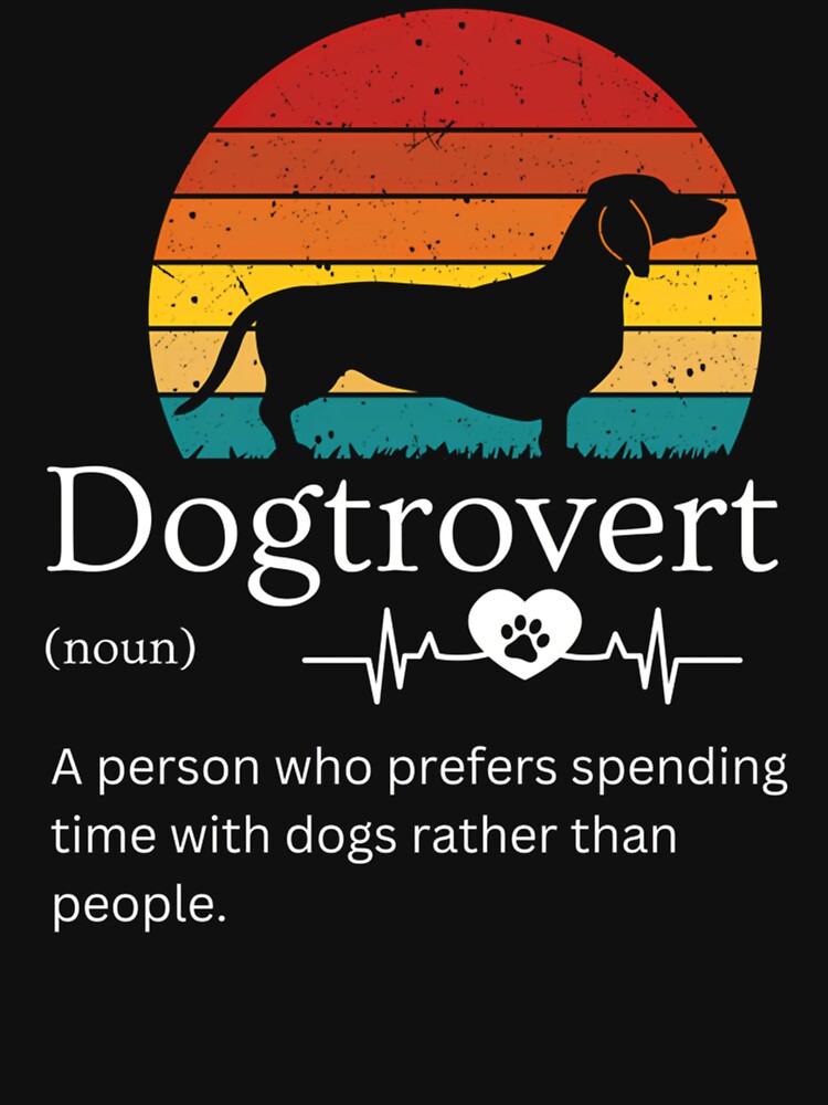 Funny Dog Dad Dog Owner Dogtrovert by HUBERitC-oCYCN