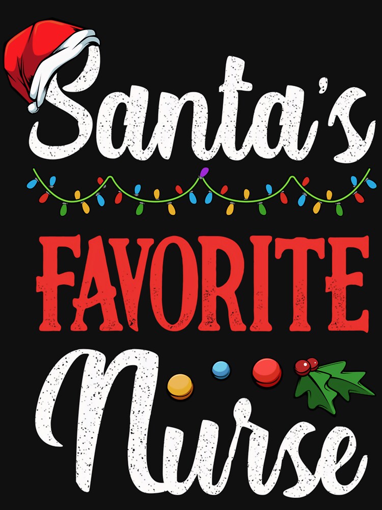 Classic Nurse Santas Christmas Merry Retro Vintage Favorite by Olincristie