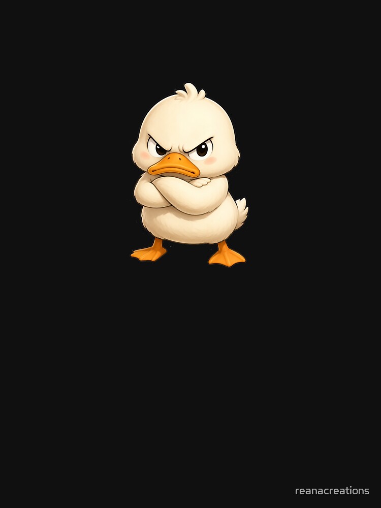 Angry Cute Duck by reanacreations