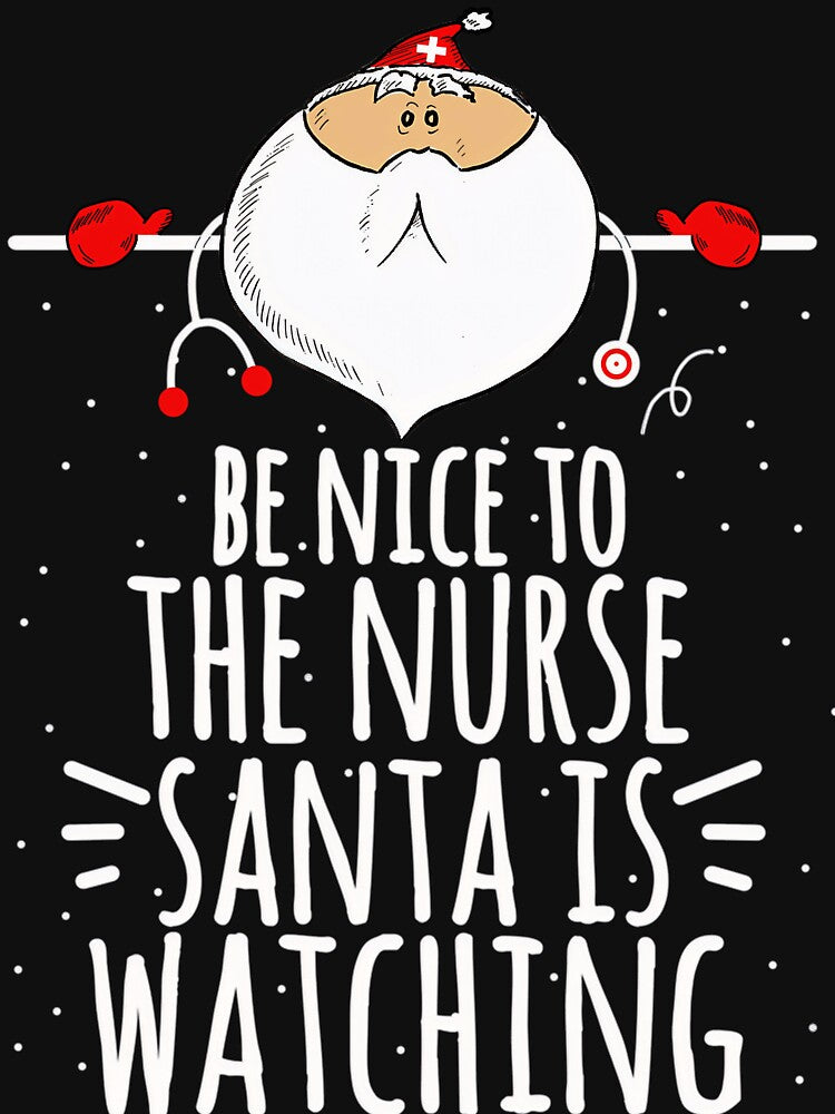 Watching Nurse Nice Vintage The is To Retro Be Nurse Classic Santa Christmas by FrankyTepper