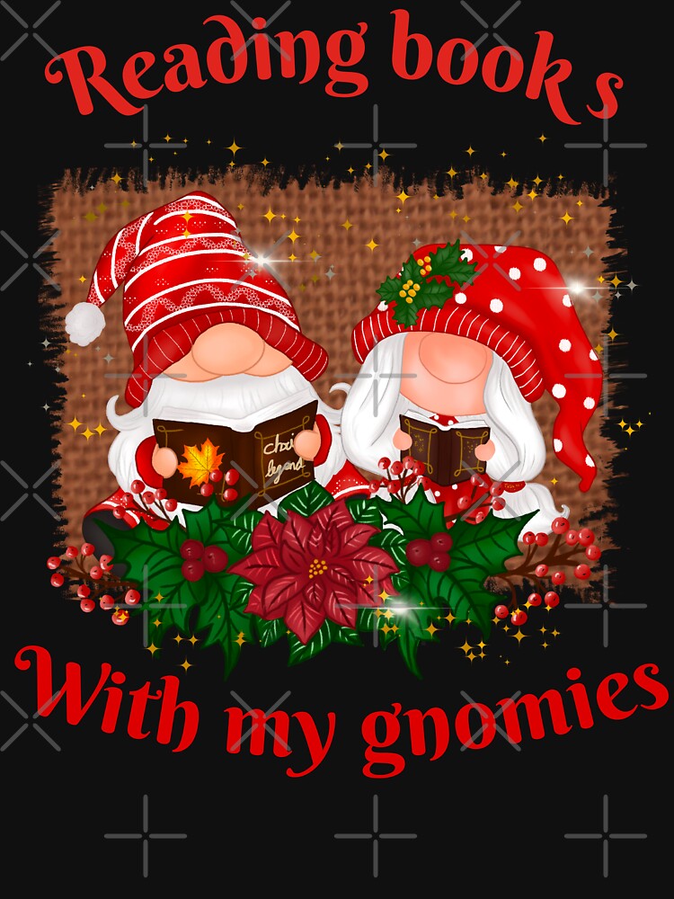Reading books with my gnomies- Gnome books by ZoesAttic