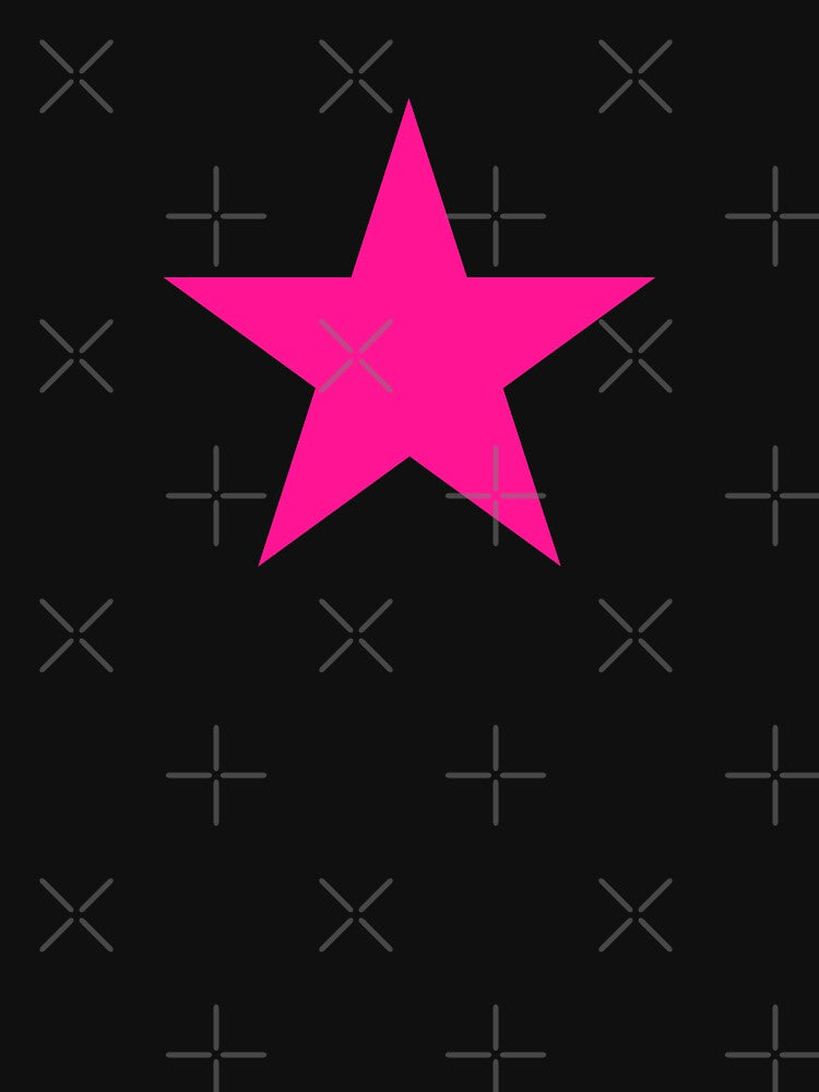 Hot Pink Five Point Star by pattern-archive