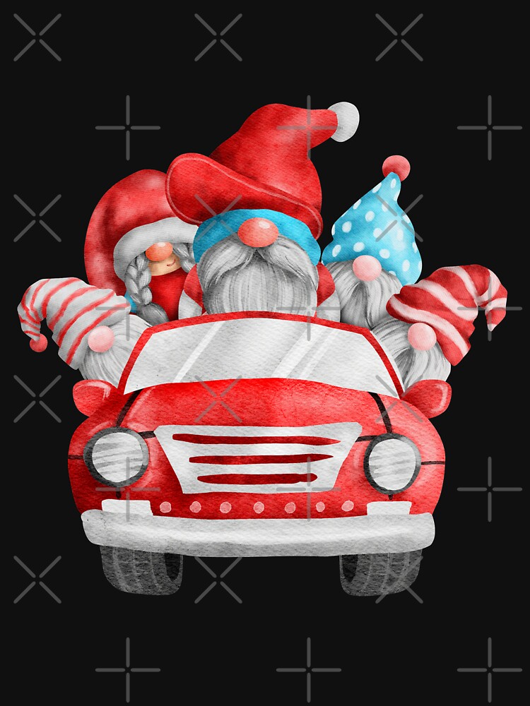 gnome family christmas car by angelusdark