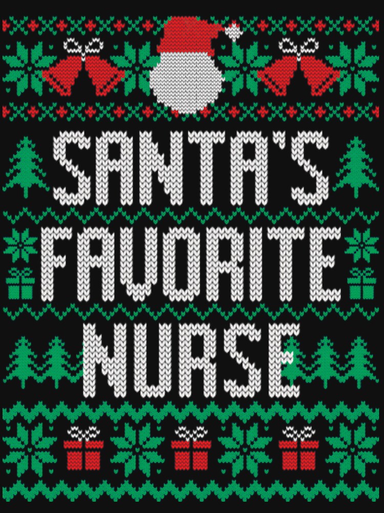 Nurse Christmas Retro Favorite Vintage Classic Merry Santas by Olincristie
