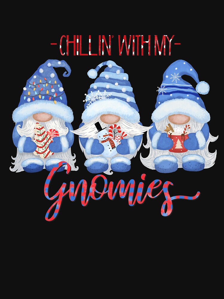 chilling with my gnomies blue set by amy greaves