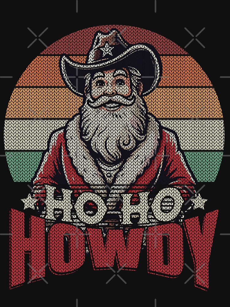Christmas Western Santa Ho Ho Howdy by LuminOrb