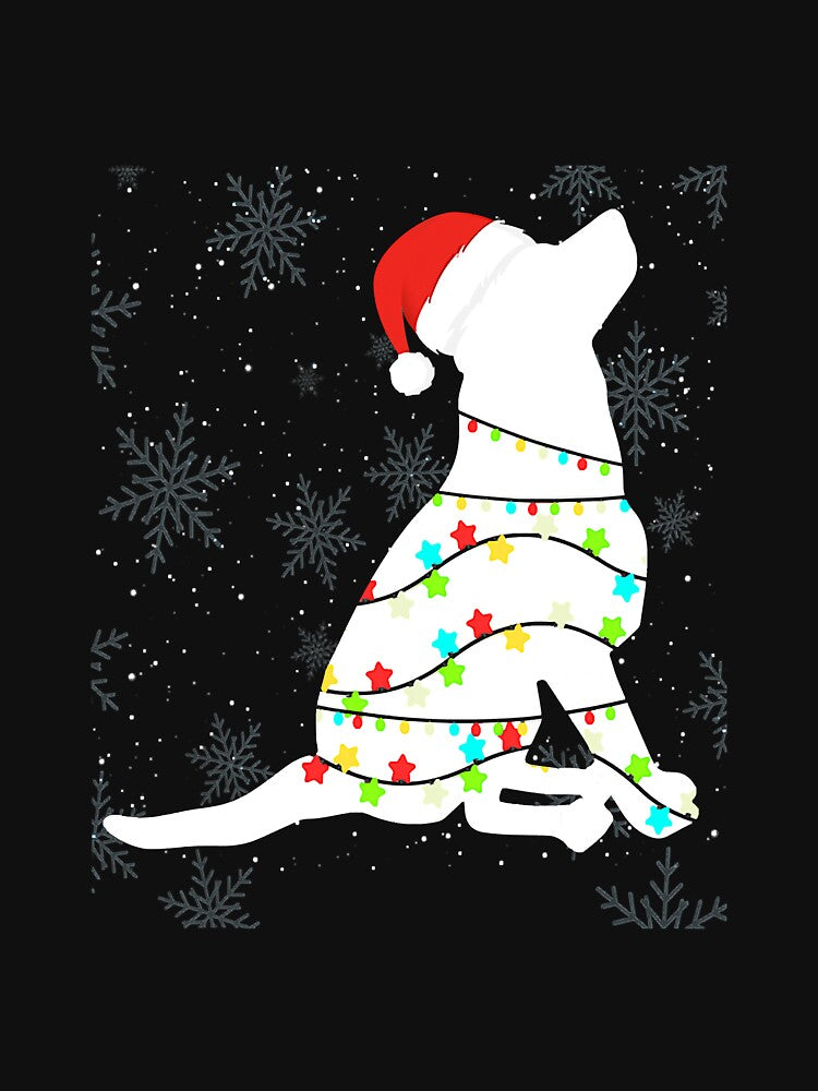 Christmas Lights Labrador Retriever Dog by gonzales6422