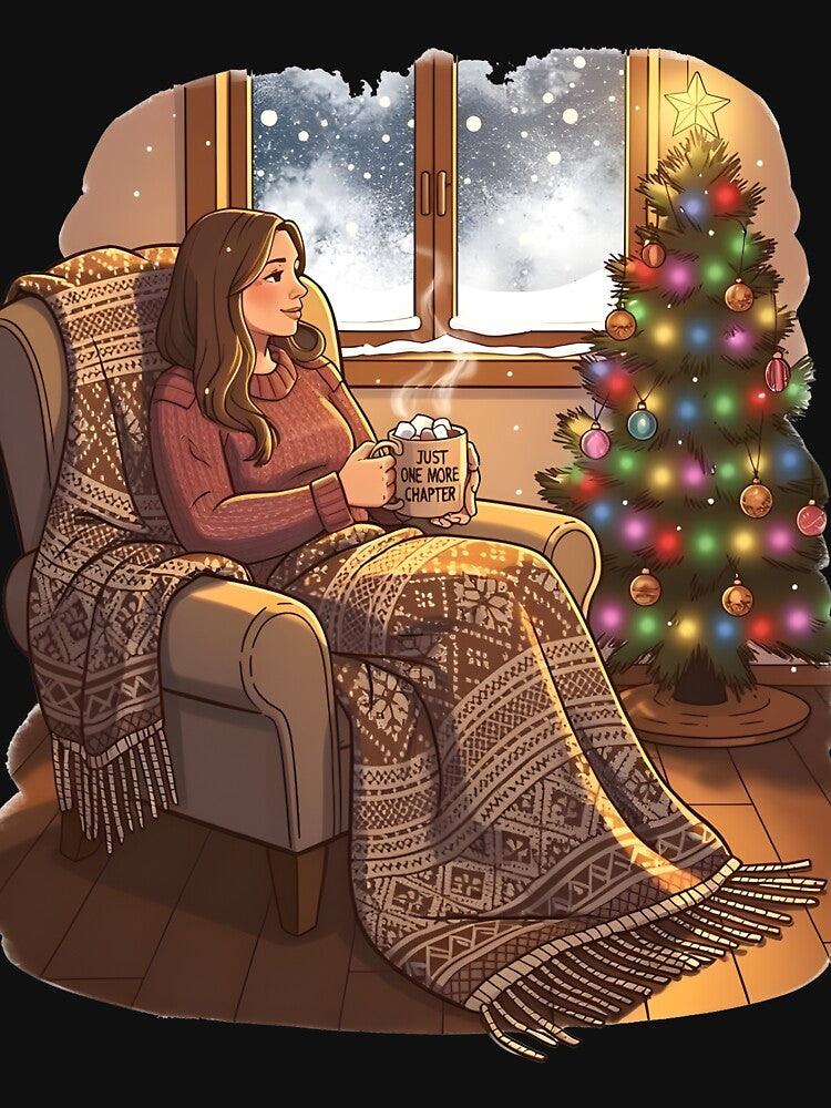christmas coffee and books just one more chapter by Uglyandcute