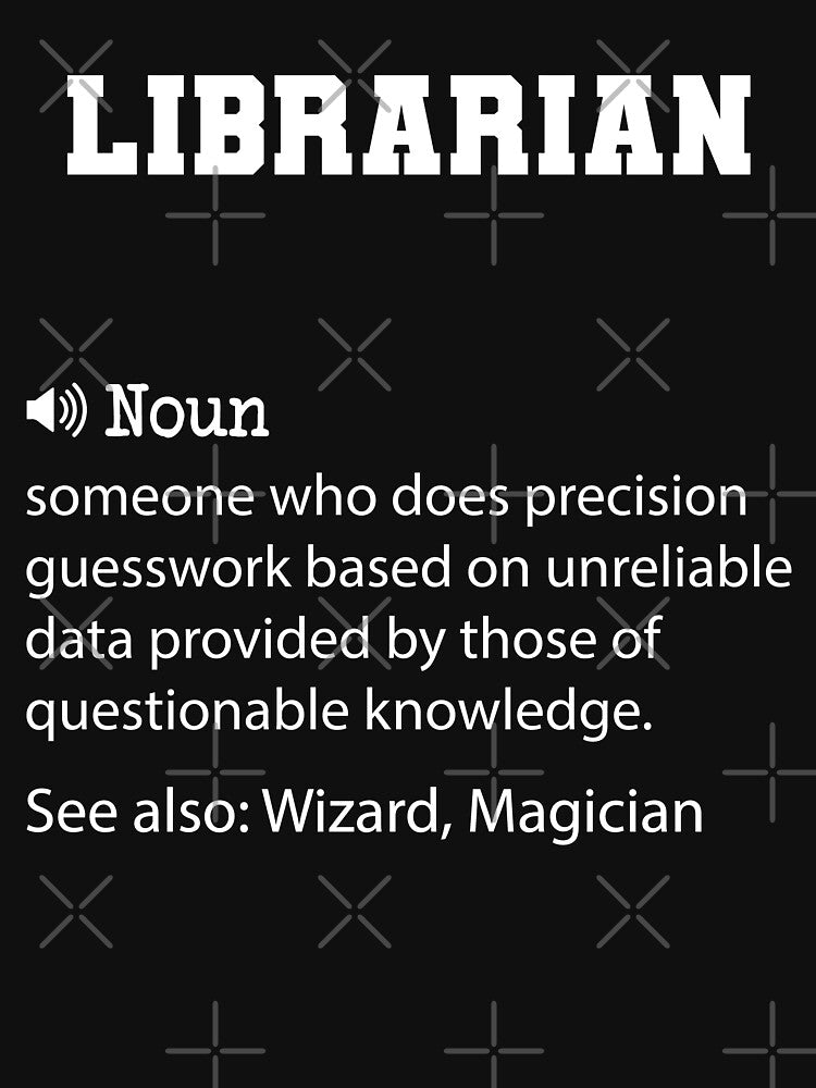 Librarian Definition, Funny Librarian Quote, Cool gift for Librarian lover by ZAstore