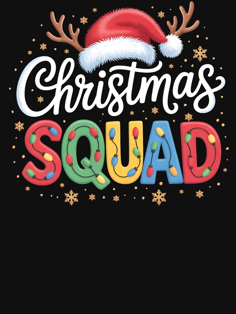 Christmas Squad Family Group Matching Pajamas Women Men Kids by clothesy7