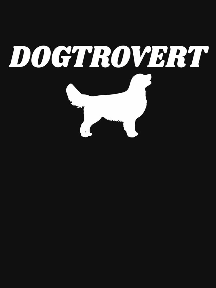 Funny Dogtrovert Golden Retriever Introvert Dog Gift by HUBERitC-oCYCN