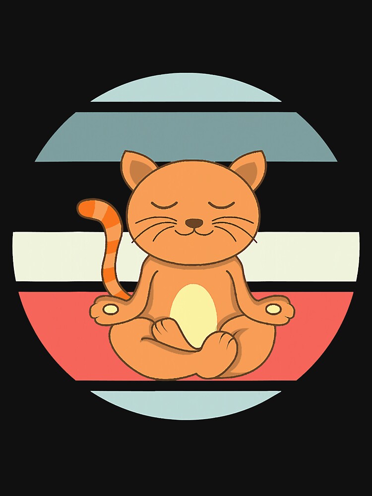 Yoga Cat Cat Lover Meditating Cat Yoga by carpe9572