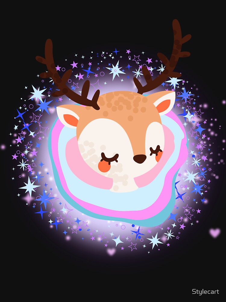 Cute Baby Reindeer Holiday Art by Stylecart