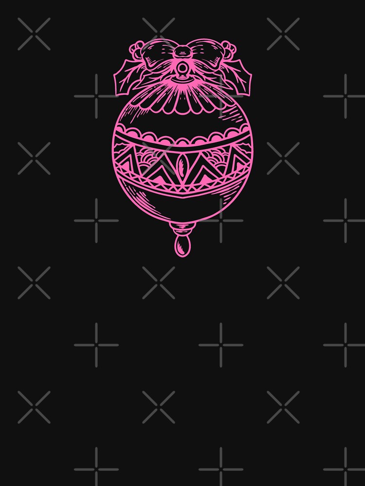 Pink Vintage Christmas Ornament Design by pattern-archive