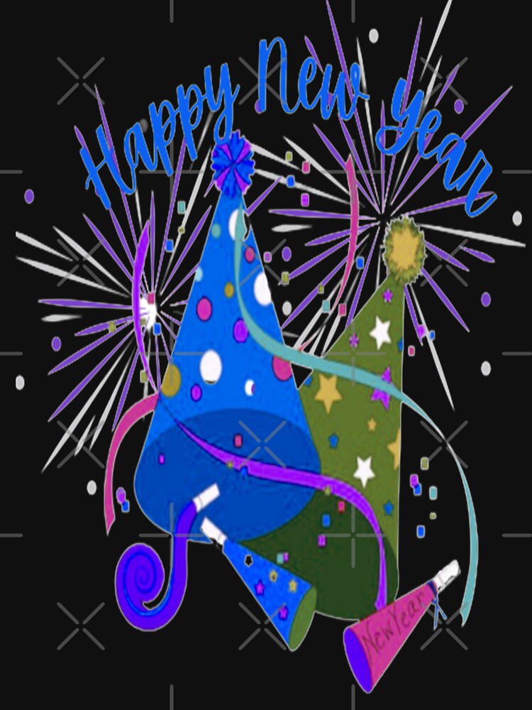 Happy New Year, Cute Hats,3, Howdy New Year,New Years Celebration, New Years Eve Countdown by Adri Barnard