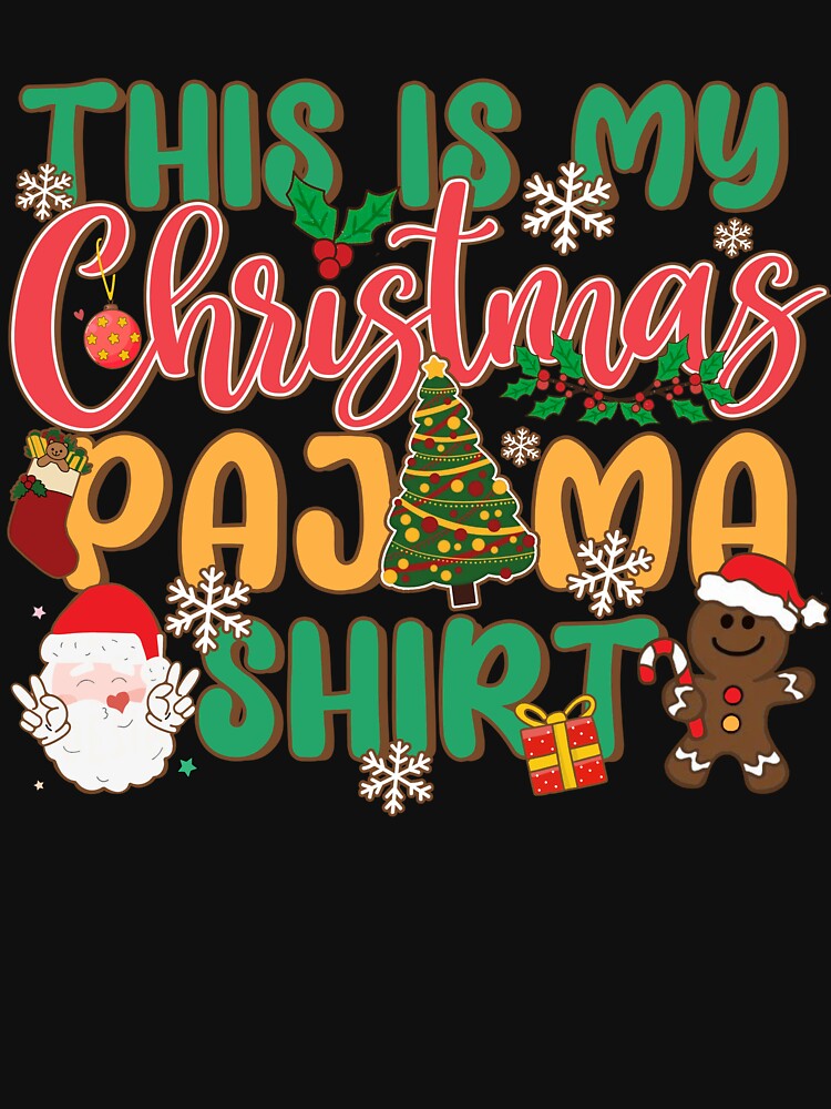 Great Christmas Pajama Santa Vintage Family Matching Pj Tops Men Women Kids by MichalwSatterf