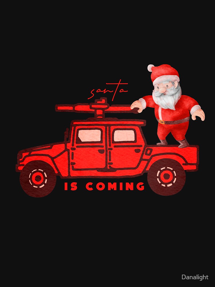 santa is coming with the gun by Danalight