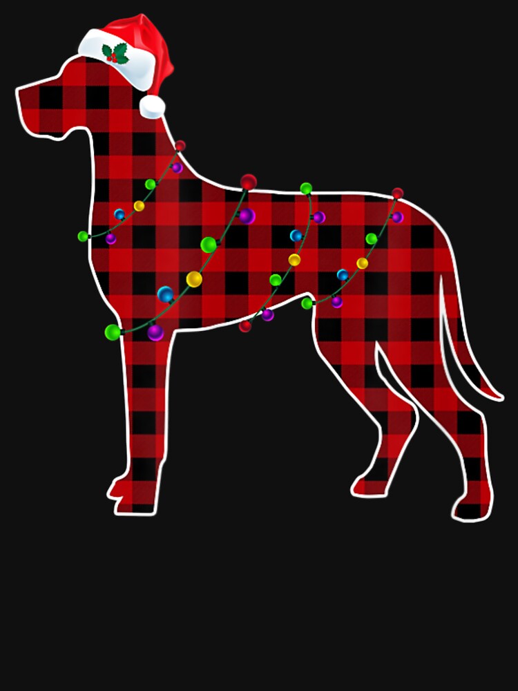 Red Plaid Buffalo Great Dane Dog Christmas Pajamas Mom by MagicJohnson22