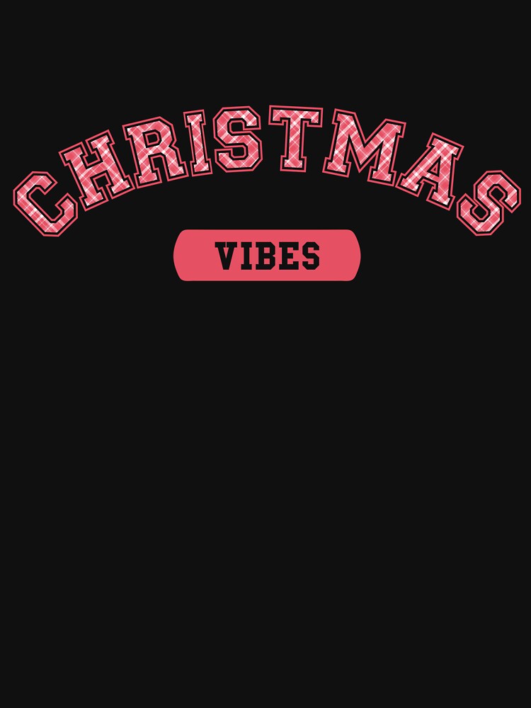 Retro Pink Plaid Christmas Vibes by ArtMeetsPizza