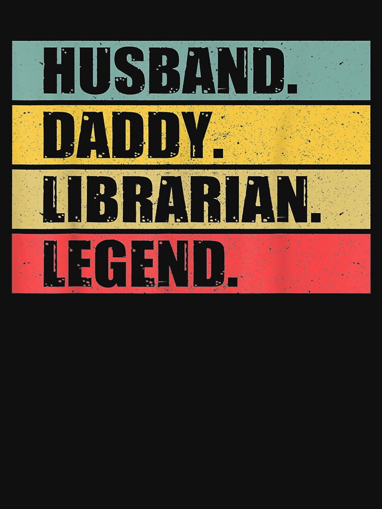 Husband Dad Librarian Quote Library Vintage Fathers Day by laurader