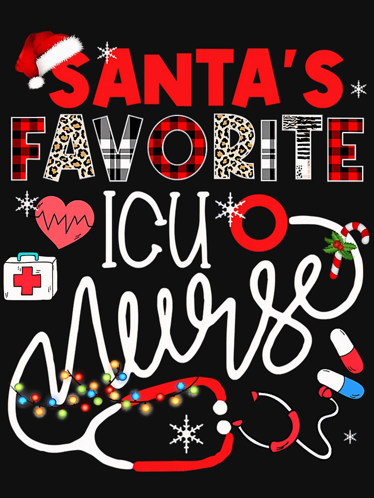 Retro Merry Favorite Santas Vintage Christmas Classic Nurse by Olincristie