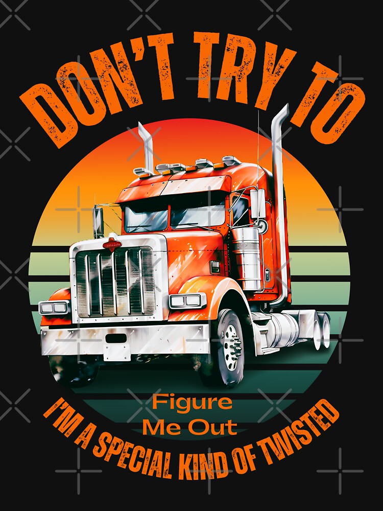 Twisted Trucker Semi Sticker by cowgirltracie