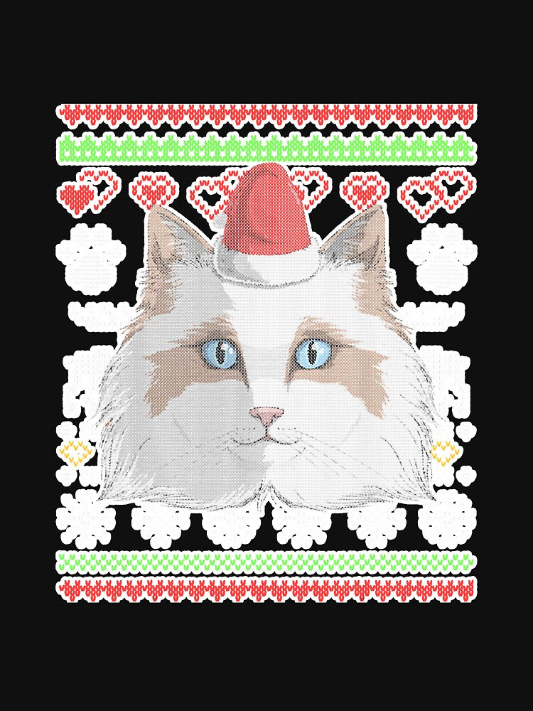 Ragdoll Cat Kitty Santa Claus Ugly by carpe9572