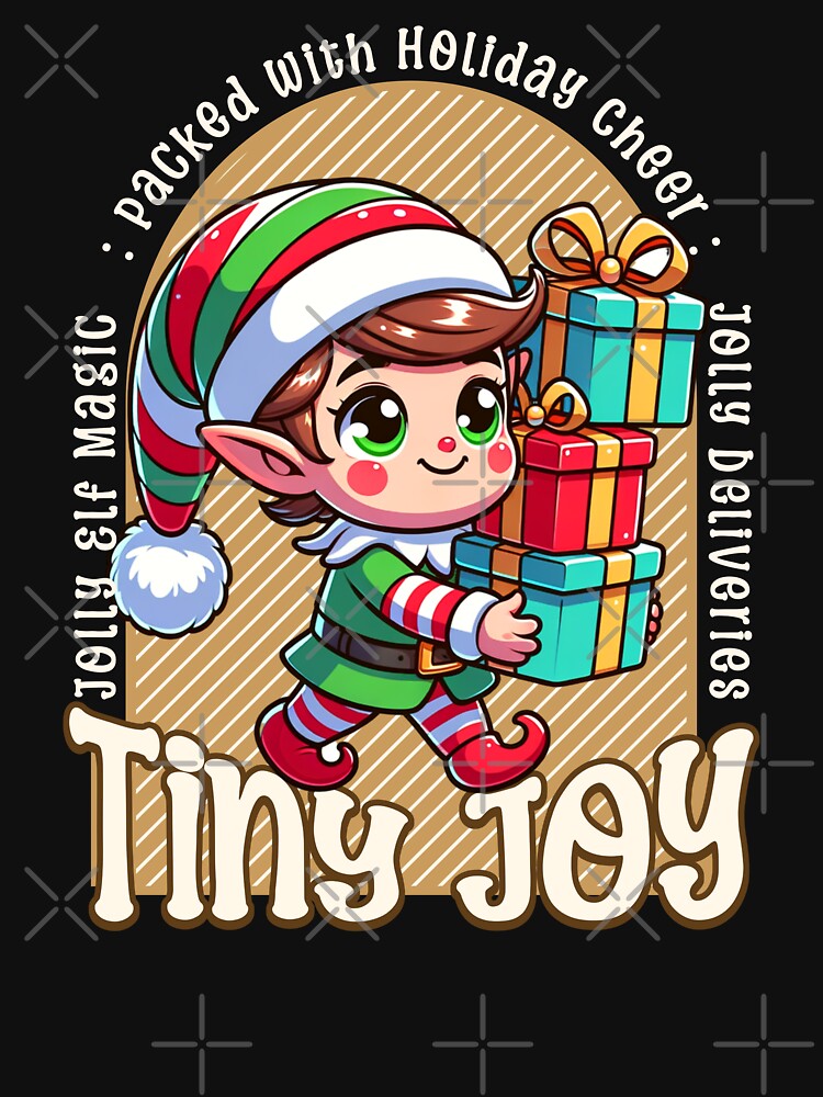 Tiny Joy Christmas Elf Holiday Cheer by Taans-Creation