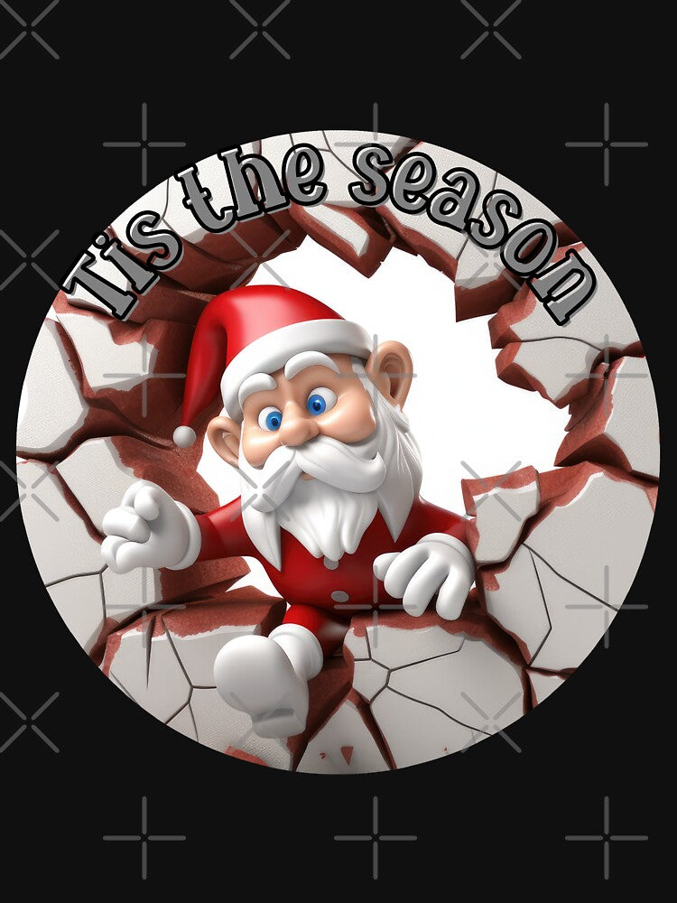 3D Christmas Gnome Broken Wall by BotunPeony