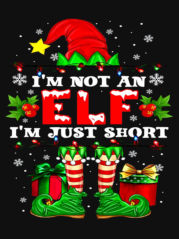 I'm Not An Elf I'm Just Short Lights Christmas Pajama Party Premium by TGMerwin