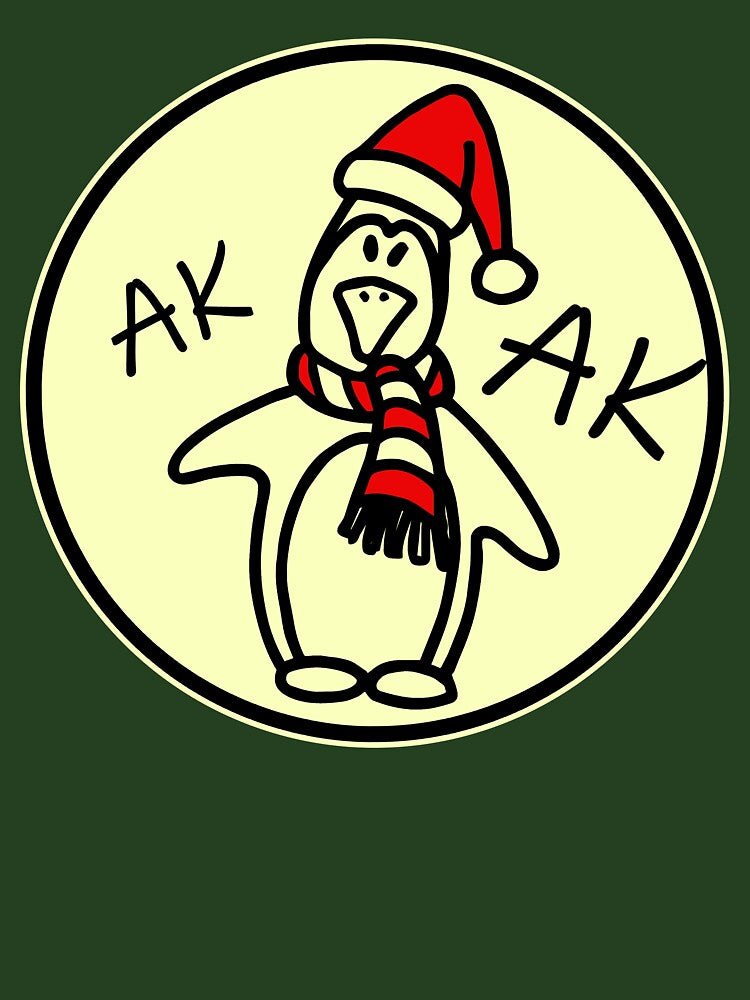 Retro Christmas Penguin by mrtraz