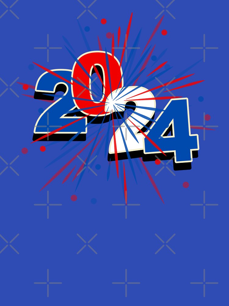 happy new year 2024 print design by artscreat